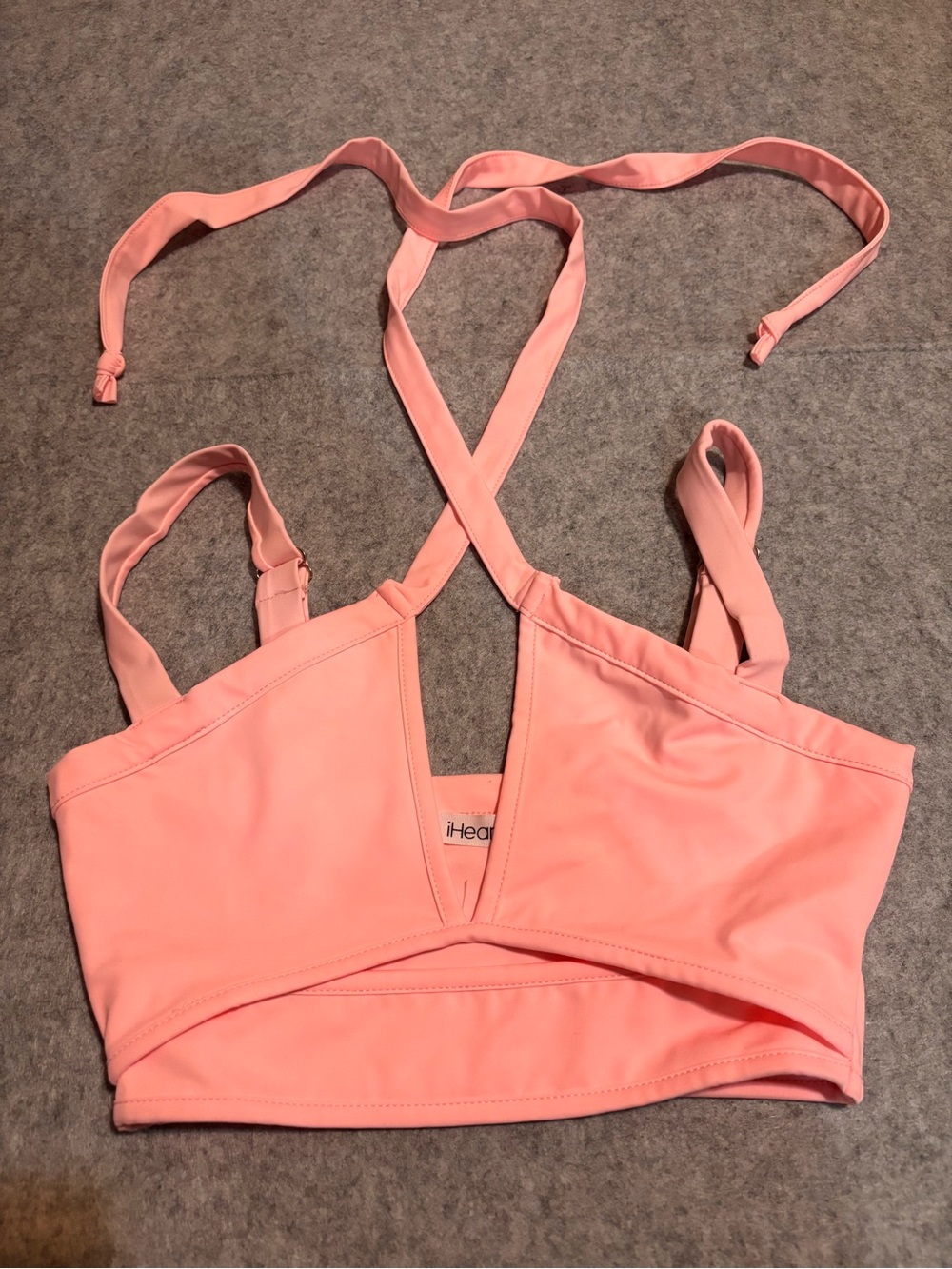 iHeartRaves Light Pink Cutout Rave Top